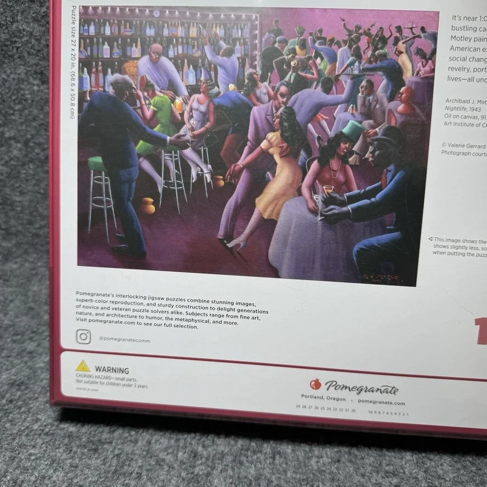 Pomegranate Archibald Motley Nightlife 1000 Piece Jigsaw‎ Puzzle NEW SEALED